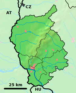 Modra is located in Bratislava Region