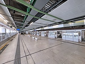 柴灣站月台（2021年9月）