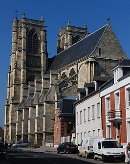 De abdijkerk van Corbie