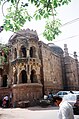 Beautiful double storeyed corner tower of the Masjid