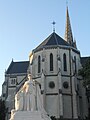 The Church of Saint-Martin and the war memorial