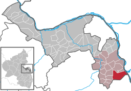 Läget för Guntersblum i Landkreis Mainz-Bingen