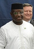 Julius Maada Bio White House delegation 2018 (cropped).jpg