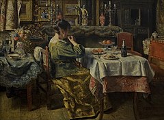 De maaltijd (1885) in het Koninklijk Museum voor Schone Kunsten (Antwerpen)