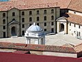 La piazza interna vista dall'alto