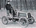 Mr Delabarre (directeur de 'Paris-Chauffeur'), vainqueur du Critérium de la Consommation du 19 février 1903 sur L'Européenne-de Dion.