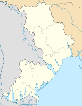 Біле. Карта розташування: Одеська область