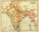 Carte du Raj en 1909.