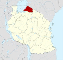 Location in Tanzania