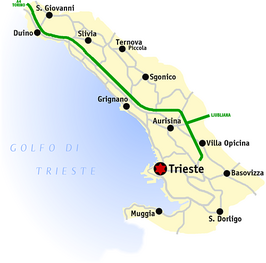 Kaart van Triëst (TS)
