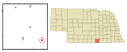 Location of Guide Rock, Nebraska