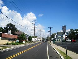 Looking north along Route 71 approaching Seventeenth Avenue