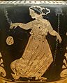 Woman playing with a ball. Sicilian red-figure lebes gamikos, 340–320 BC. Sonne!