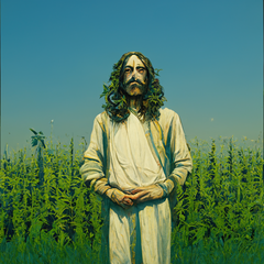 耶穌基督在大麻田上的圖像