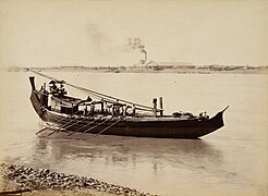 Detail of Burmese Paddy boat, 1907