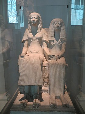 Statue d'Horemheb et d'Amenia