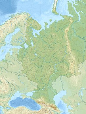 خريطة مواقع روسيا الأوروبية