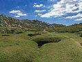 Paysage du plateau avec pozzine.