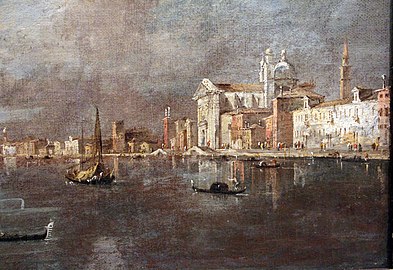 Vue de la Giudecca avec les Zattere, vers 1780 Musée du Louvre, Paris