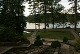 View of the lake from the terraces.