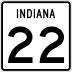 State Road 22 marker