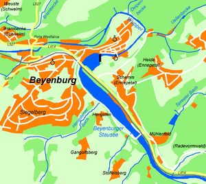 Karte von Beyenburg