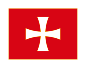 Bijeli krstaš na crvenom polju, ratna zastava Crne Gore (18-19. vijek)