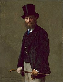 Fantin-Latour: Portrait d'Edouard Manet 1867