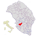 Collocatio finium municipii in Provincia Lupiensi.