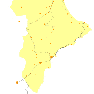 Mapes del TRAM respecte del País Valencià i la Costa Blanca.