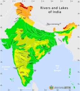 भारतको नदीहरूमा ताप्ती नदीको स्थिति