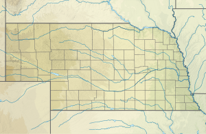 Pozíciós térkép Nebraska
