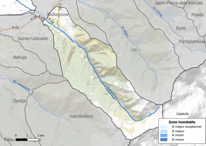 Carte des zones inondables.