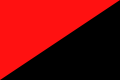 Červenočierna vlajka ľavicových anarchistov