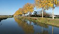 Elst, vista de la Linge en el otoño