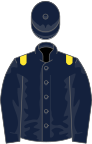 Dark blue, yellow epaulets