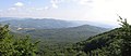 Panoramic view at the Poloniny mountains.