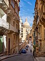 Image 103Triq San Patrizju facing Basilica Our Lady of Mount Carmel in Valletta, Malta