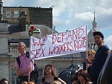 Manifestants pro-sex a Londres el 2011.
