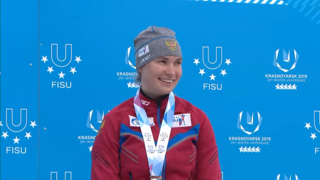 Derbuschewa bei der Universiade 2019