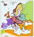 Europa en 1750.