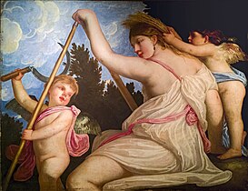 Cérès avec deux Putti Ca' Rezzonico Venise