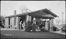 Tankstelle, 1939