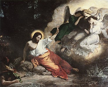 Le Christ au jardin de Gethsémani Eugène Delacroix, 1827 Église Saint-Paul Saint-Louis, Paris[6]
