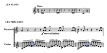 Trumpet motif in "Les Flots" and in "Les Préludes" (Judgement trumpets)