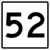 State Route 52 marker