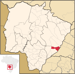 Location in Mato Grosso do Sul state