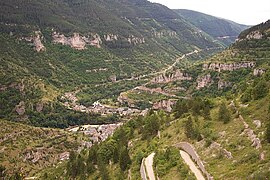 Paysage des gorges du Tarn.