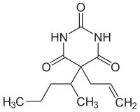 Strukturformel von Secobarbital