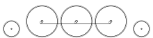 Diagram of a 2-6-2 wheel arrangement with a pony truck, three coupled driving axles, and another pony truck